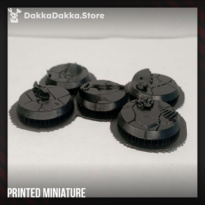 Orks Da Horde Bases Set 32Mm, resin miniature bases, bits, 28mm heroic scale unpainted resin, view 5