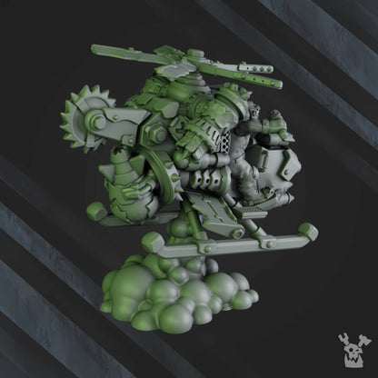 Orks Honky Flyaz, proxy miniature, 28mm heroic scale unpainted resin, view 6