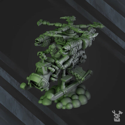 Orks Honky Flyaz, proxy miniature, 28mm heroic scale unpainted resin, view 7