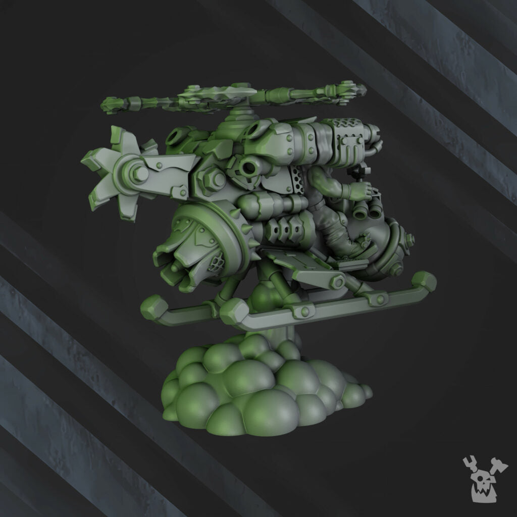 Orks Honky Flyaz, proxy miniature, 28mm heroic scale unpainted resin, view 10