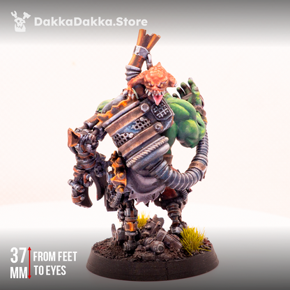 Orks Lecta Da Sawbones, proxy miniature, 28mm heroic scale unpainted resin, view 8