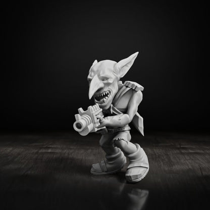 Orks Goblins Meat Squad, proxy miniature, 28mm heroic scale unpainted resin, view 6