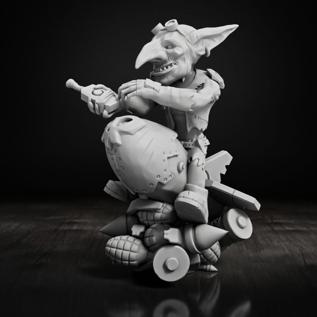 Orks Goblins Meat Squad, proxy miniature, 28mm heroic scale unpainted resin, view 10