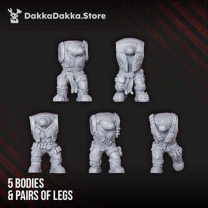 Orks Marauders Build Kit, proxy miniature, 28mm heroic scale unpainted resin, view 5