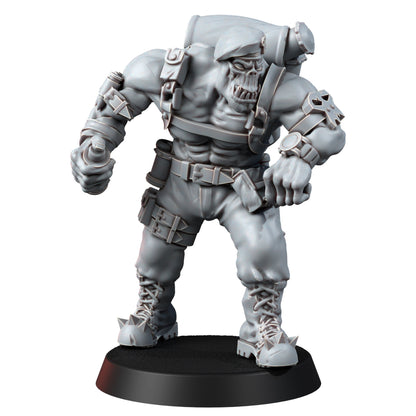 Orks Orkz Kommando Blitz Full Squad (8 Units), proxy miniature, 28mm heroic scale unpainted resin, view 10