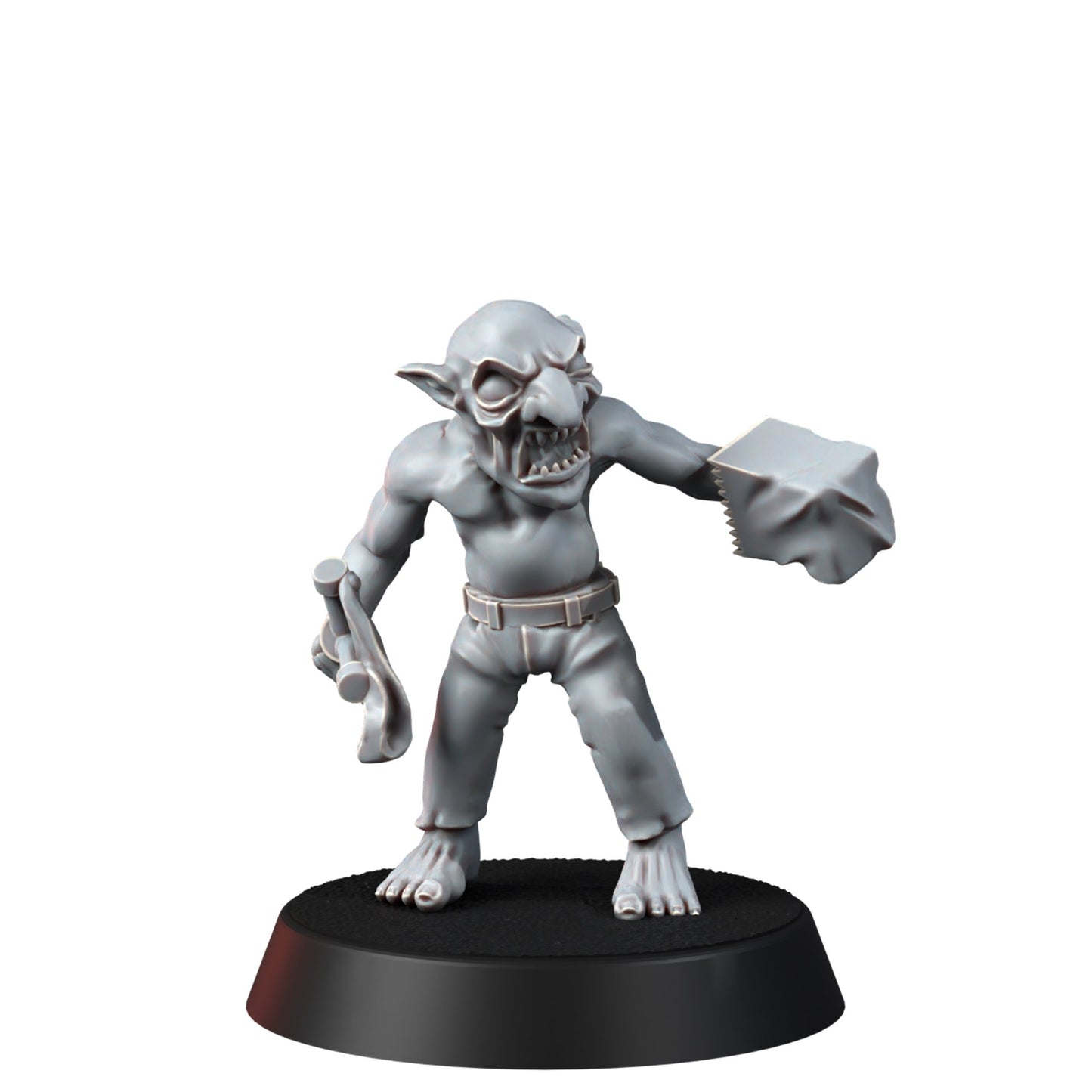 Orks Orkz Kommando Blitz Grobz (3 Units), proxy miniature, squad, 28mm heroic scale unpainted resin, view 3
