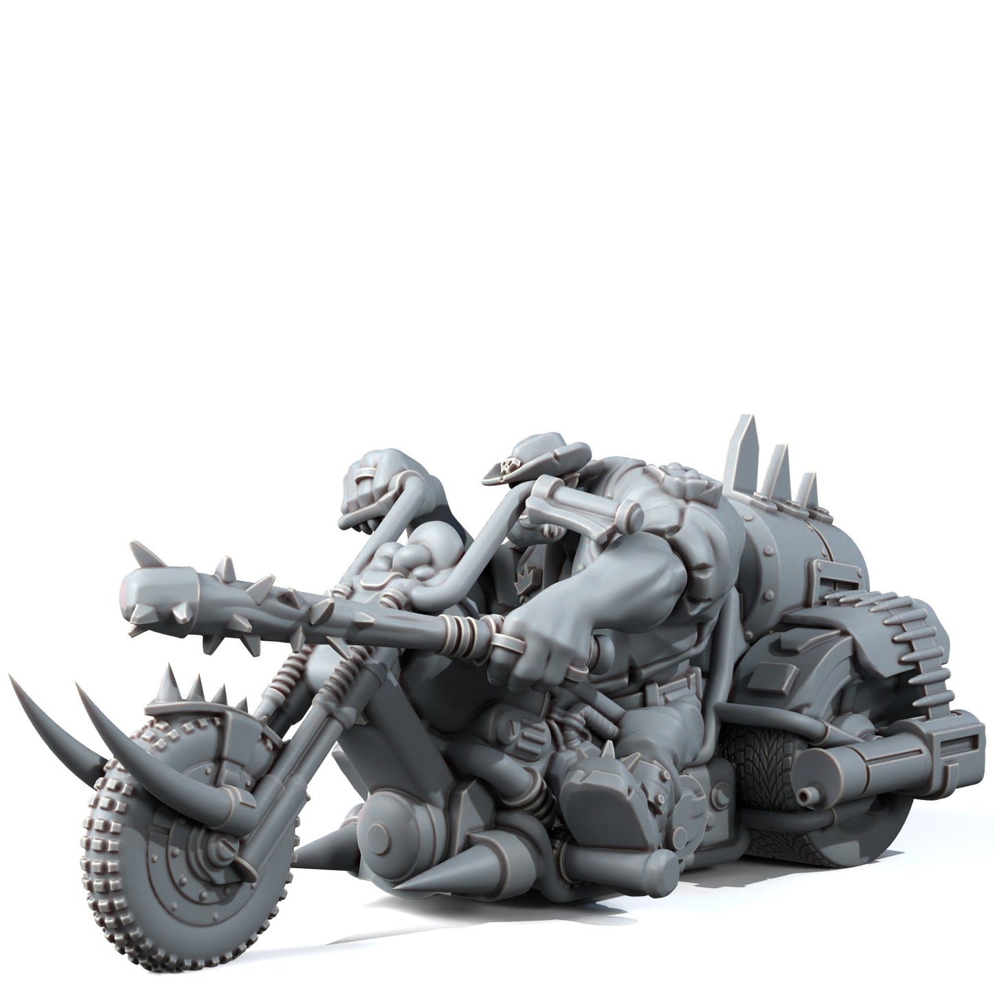 Orks Chopper Hotboyz (3 Units), proxy miniature, squad, 28mm heroic scale unpainted resin, view 4