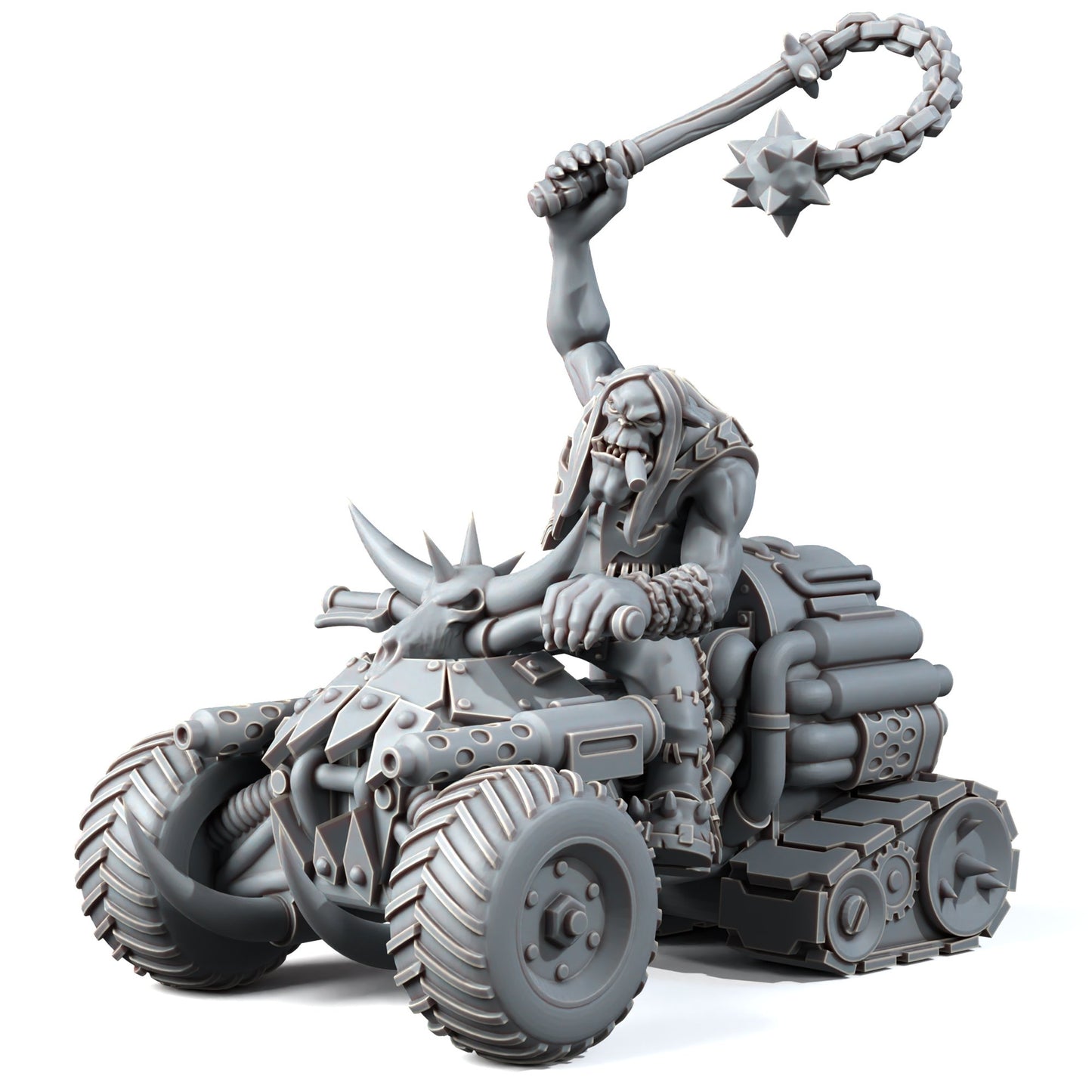 Orks Chopper Hotboyz (3 Units), proxy miniature, squad, 28mm heroic scale unpainted resin, view 5