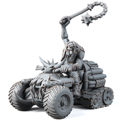 Orks Chopper Hotboyz (3 Units), proxy miniature, squad, 28mm heroic scale unpainted resin, view 5