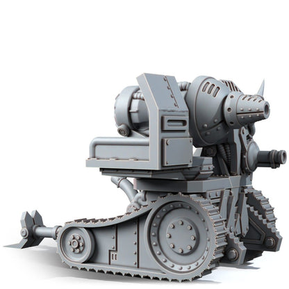 Orks Kaboom Kannon, proxy miniature, 28mm heroic scale unpainted resin, view 2