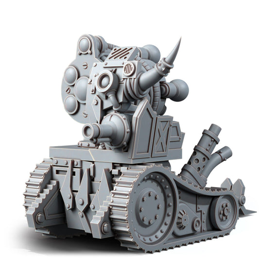 Orks Kannon Argh, proxy miniature, 28mm heroic scale unpainted resin