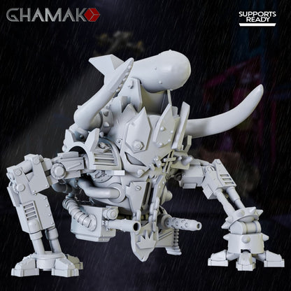Orks Killa Kan 02, proxy miniature, 28mm heroic scale unpainted resin, view 2