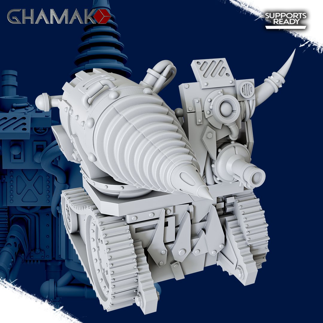Orks Zapp Kannon, proxy miniature, 28mm heroic scale unpainted resin, view 3