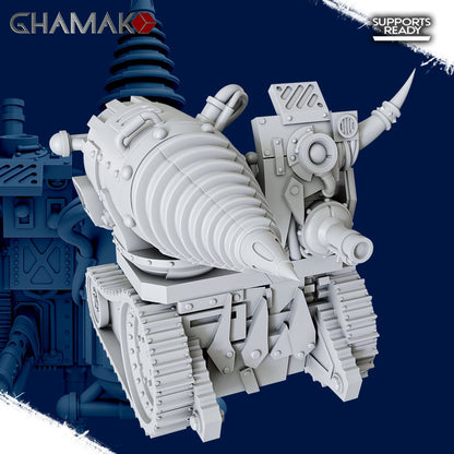 Orks Zapp Kannon, proxy miniature, 28mm heroic scale unpainted resin, view 3