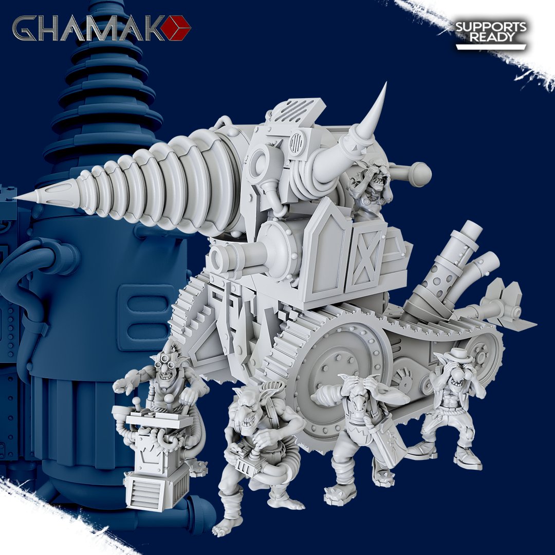 Orks Zapp Kannon, proxy miniature, 28mm heroic scale unpainted resin, view 5
