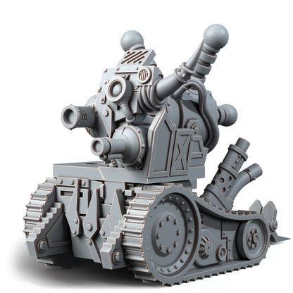 Orks Zcald Kannon, proxy miniature, 28mm heroic scale unpainted resin, view 2