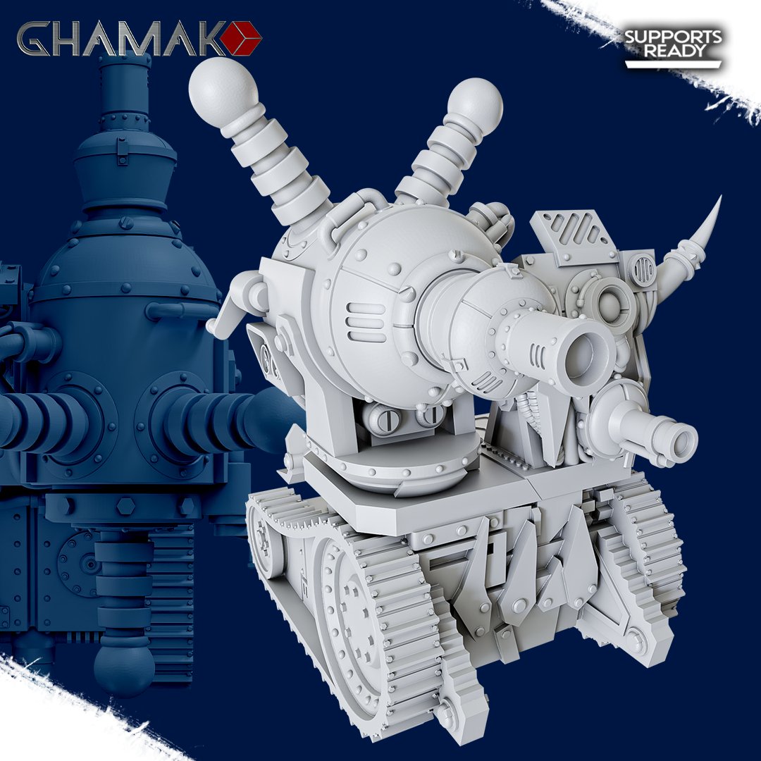 Orks Zcald Kannon, proxy miniature, 28mm heroic scale unpainted resin, view 3