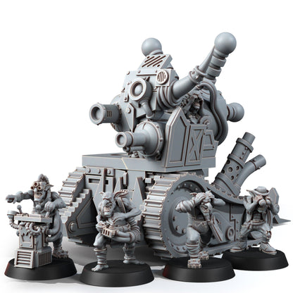 Orks Zcald Kannon, proxy miniature, 28mm heroic scale unpainted resin, view 4
