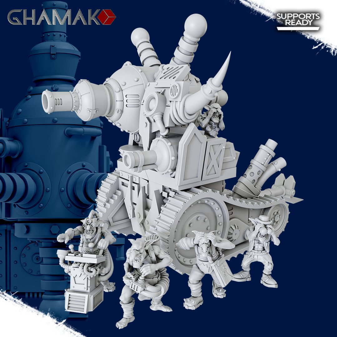Orks Zcald Kannon, proxy miniature, 28mm heroic scale unpainted resin, view 5