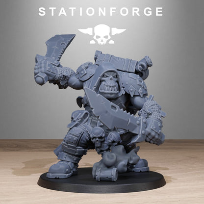 Orks Assassin, proxy miniature, scout, 28mm heroic scale unpainted resin, view 2