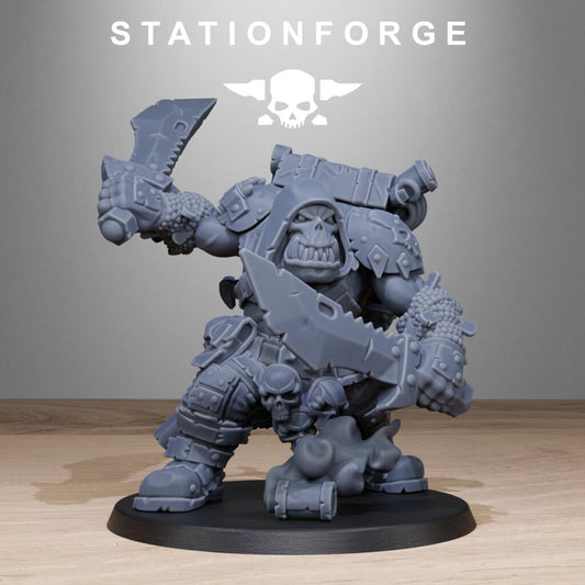Orks Assassin, proxy miniature, scout, 28mm heroic scale unpainted resin, view 2
