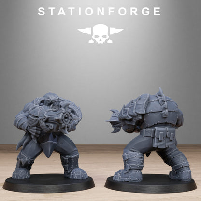 Orks Biotech Looters, proxy miniature, 28mm heroic scale unpainted resin, view 5