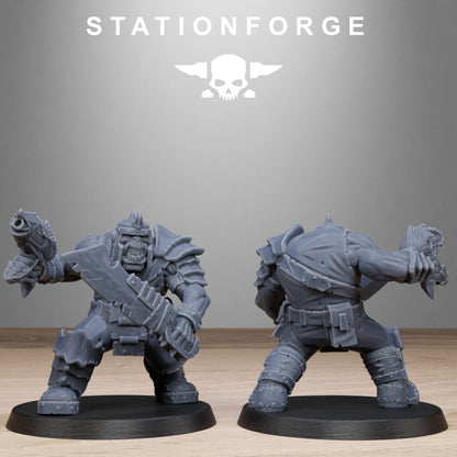 Orks Biotech Looters, proxy miniature, 28mm heroic scale unpainted resin, view 7