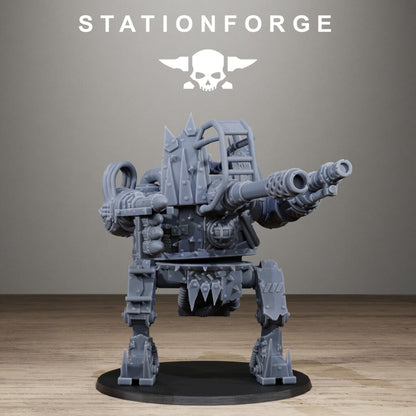 Orks Chicken Walker, proxy miniature, 28mm heroic scale unpainted resin, view 3