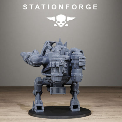 Orks Chicken Walker, proxy miniature, 28mm heroic scale unpainted resin, view 6