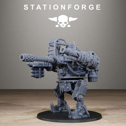 Orks Chicken Walker, proxy miniature, 28mm heroic scale unpainted resin, view 8
