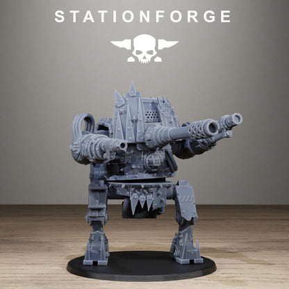 Orks Chicken Walker, proxy miniature, 28mm heroic scale unpainted resin, view 10