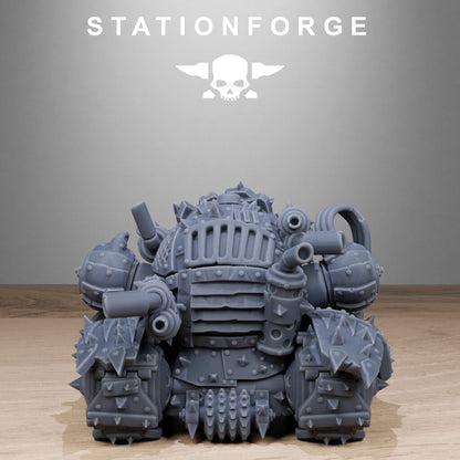 Orks Drill, proxy miniature, 28mm heroic scale unpainted resin, view 6