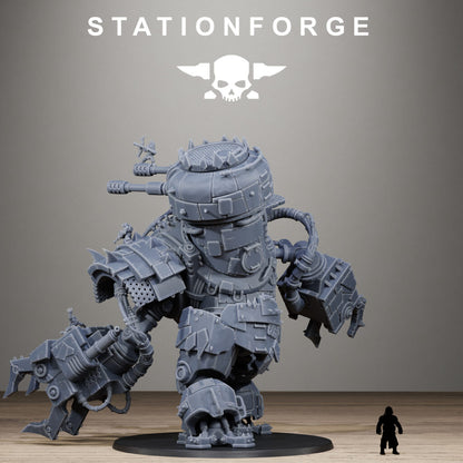 Orks Iron Giant, proxy miniature, 28mm heroic scale unpainted resin, view 6