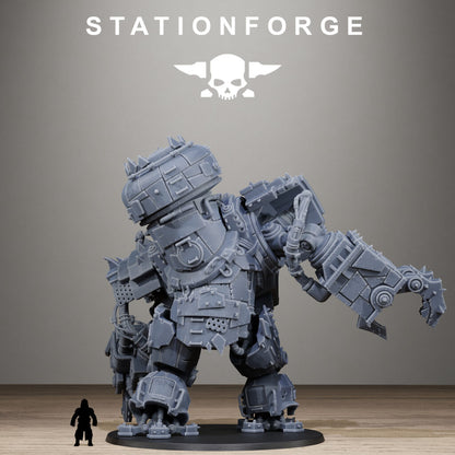 Orks Iron Giant, proxy miniature, 28mm heroic scale unpainted resin, view 8