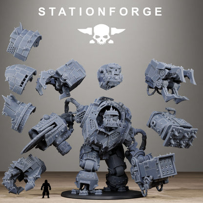 Orks Iron Giant, proxy miniature, 28mm heroic scale unpainted resin, view 10