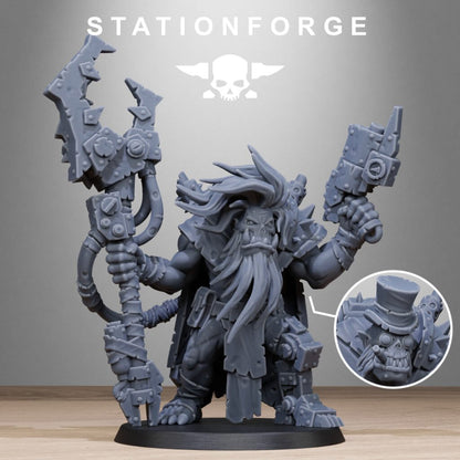 Orks Madman, proxy miniature, 28mm heroic scale unpainted resin
