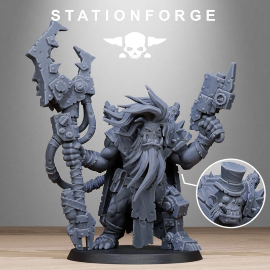 Orks Madman, proxy miniature, 28mm heroic scale unpainted resin