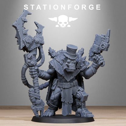 Orks Madman, proxy miniature, 28mm heroic scale unpainted resin, view 2