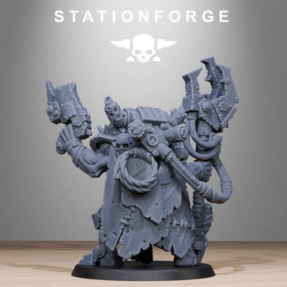 Orks Madman, proxy miniature, 28mm heroic scale unpainted resin, view 3