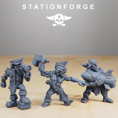 Orks Mega Steppa, proxy miniature, 28mm heroic scale unpainted resin, view 2