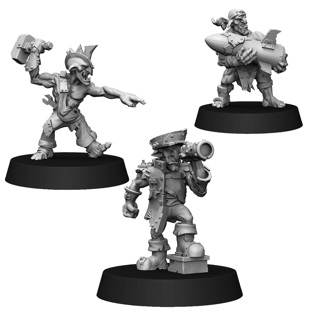 Orks Mega Steppa, proxy miniature, 28mm heroic scale unpainted resin, view 9