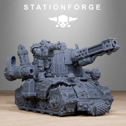 Orks Mini Tank, proxy miniature, 28mm heroic scale unpainted resin, view 7