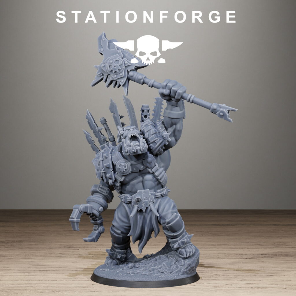 Orks Strangeboy, proxy miniature, 28mm heroic scale unpainted resin