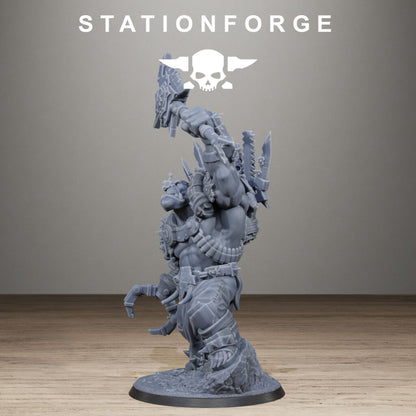 Orks Strangeboy, proxy miniature, 28mm heroic scale unpainted resin, view 3