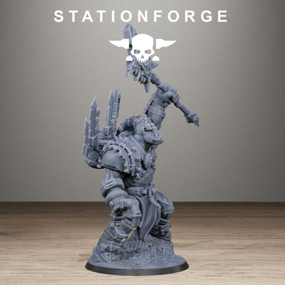 Orks Strangeboy, proxy miniature, 28mm heroic scale unpainted resin, view 7