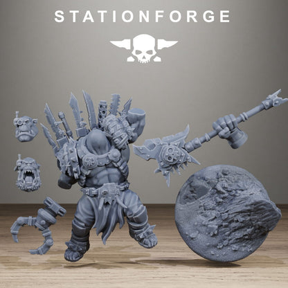 Orks Strangeboy, proxy miniature, 28mm heroic scale unpainted resin, view 8