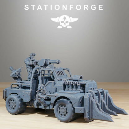 Orks Truck, proxy miniature, vehicle, 28mm heroic scale unpainted resin