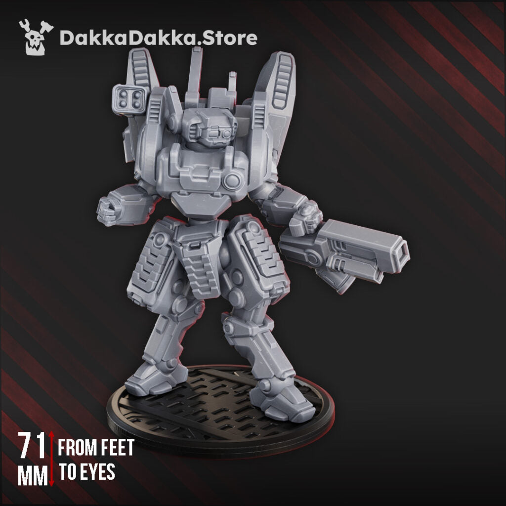 Tuai Commander Mki, proxy miniature, character, 28mm heroic scale unpainted resin, view 3