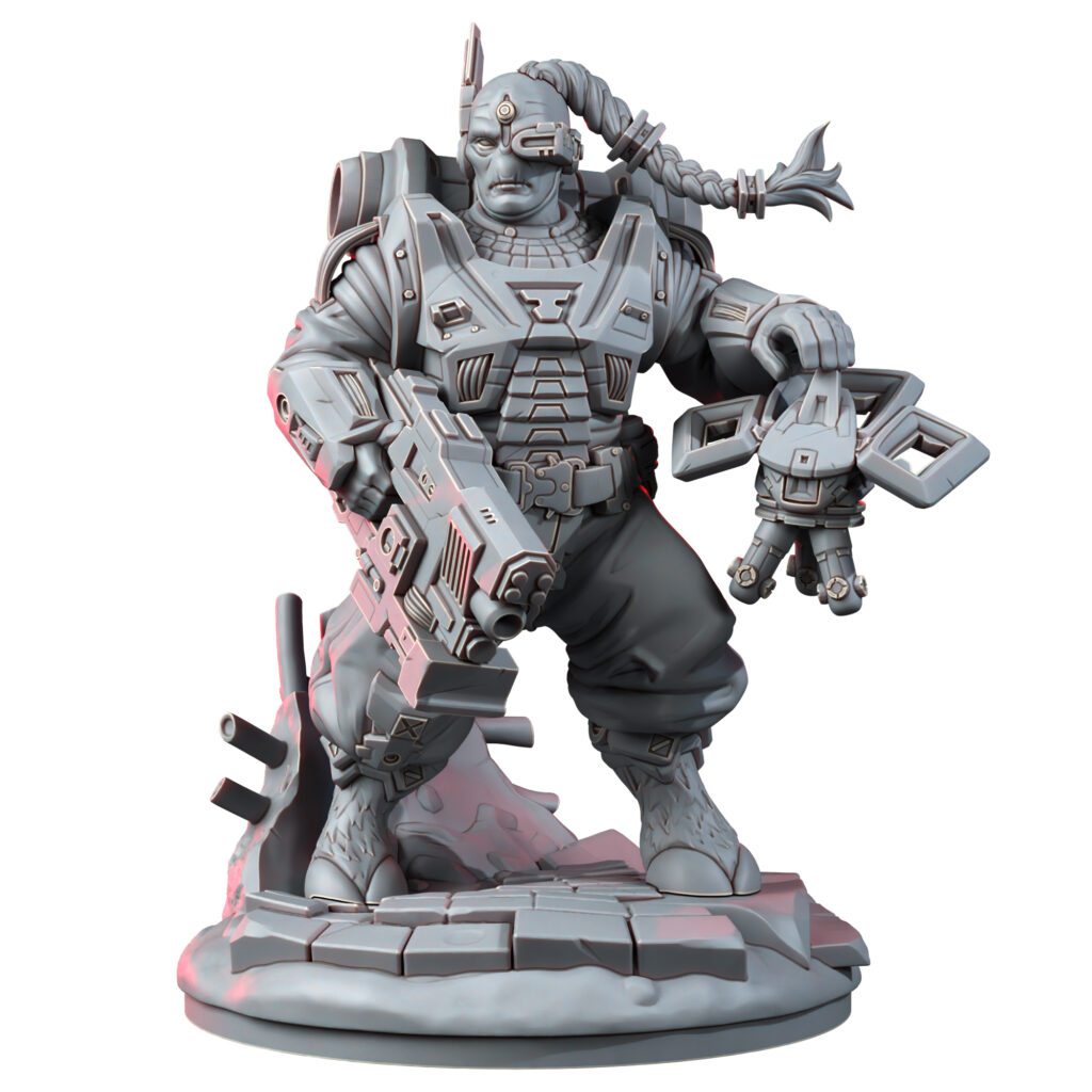 Tuai Wanderer (70Mm), proxy miniature, 28mm heroic scale unpainted resin