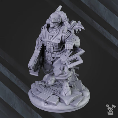 Tuai Wanderer (70Mm), proxy miniature, 28mm heroic scale unpainted resin, view 3